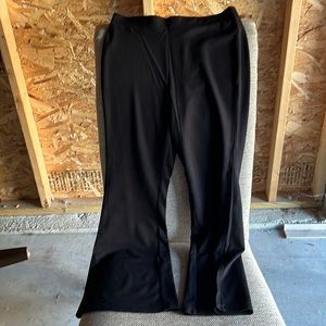 Black flare leggings